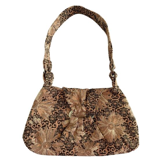 Dana Herbert New Handcrafted Cottagecore Floral Tapestry Shoulder Bag Boho Chic - Picture 1 of 13
